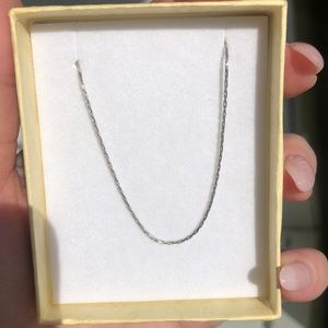 Ladies 16” 14K White Gold Necklace/Chain